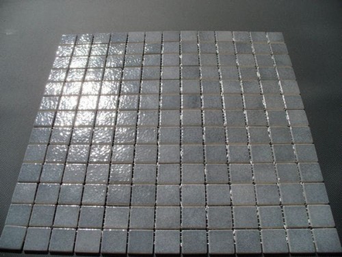 mozaika  ciemno szara błyszcząca 2,5 x2,5 Schiste AG 36 Emaux de Briare