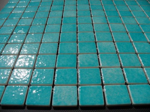mozaika turkusowa 2,5 x 2,5 błyszcząca bahamas  AG 75