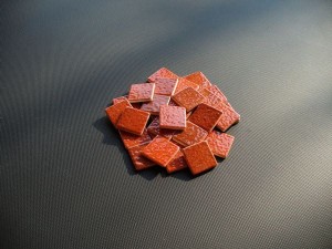 Mozaika ceglasta błyszcząca 2,5x2,5 cm, ceramiczna Tuile AG 16 luzem