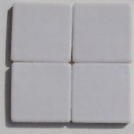 Mozaika biała matowa 2,5x2,5 cm, ceramiczna Cristaux AG 61