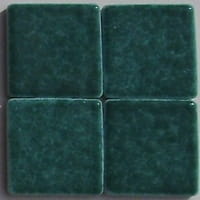 Mozaika ciemno zielona błyszcząca  2,5x2,5 cm, ceramiczna Buis AG 31 luzem