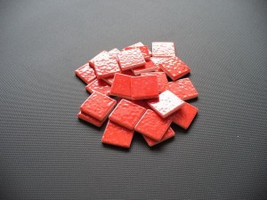 Mozaika koralowa błyszcząca 2,5x2,5 cm, ceramiczna Zinnia AG 70 luzem