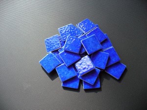 Mozaika kobaltowa błyszcząca 2,5x2,5 cm, ceramiczna Danube AG 33 luzem