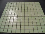 Mozaika jasno zielona błyszcząca 2,5x2,5 cm, ceramiczna Bahia AG 73