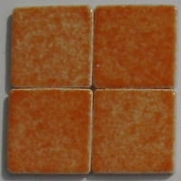 Mozaika pomarańczowa błyszcząca 2,5x2,5 cm, ceramiczna Mandarine AG 39