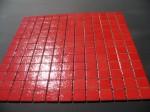Mozaika czerwona błyszcząca 2,5x2,5 cm, ceramiczna Pivoine AG 23