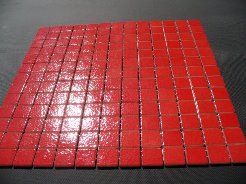 mozaika czerwona błyszcząca 2,5 x 2,5 cm Pivoine AG 23