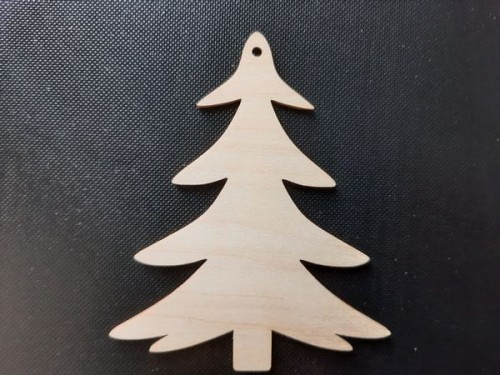 wycinanka ze sklejki Choinka