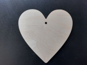 Wycinanka ze sklejki  Serce 15 x 15 cm
