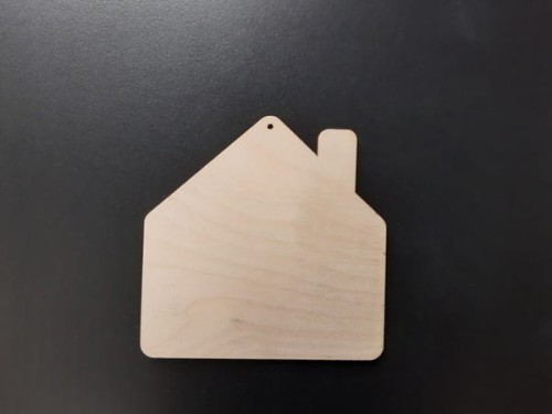 Wycinanka ze sklejki Domek