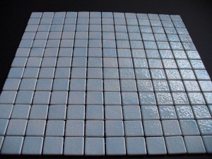 Mozaika jasno niebieska błyszcząca  2,5x2,5 cm, ceramiczna Scilly AF 4