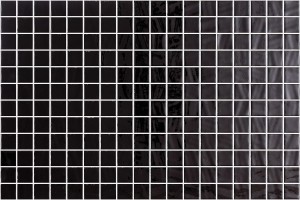 Mozaika szklana czarna 2,5x2,5 cm  błyszcząca, Lisa 25100 Onix