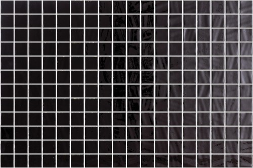 Mozaika czarna 2,5x2,5 cm - szklana - Onix Lisa 25100