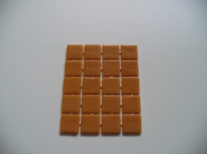 Mozaika szklana beżowa 2,5x2,5 cm błyszcząca, Lisa 25406 Onix - mini plaster 